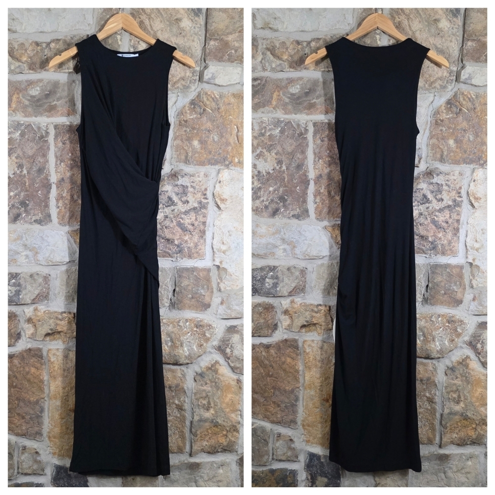Alexander Wang Faux Wrap Twist Tank Midi Maxi Jersey Dress
